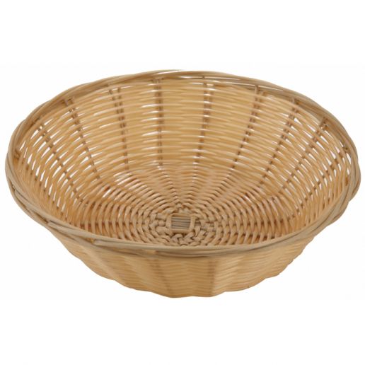 PWBN SERIES, Tan Woven Poly Wire Baskets by Winco - Available in Different Sizes