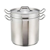 Winco SSDB-16 16qt S/S Double Boiler w/Cover (Price/Set)