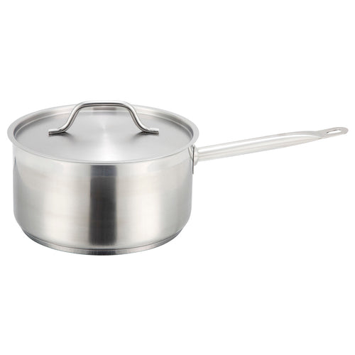 Winco stainless steel sauce pan with cover