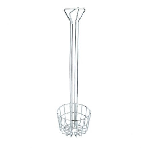 Winco TB-25 Tortilla Shell Fry Basket, 6-1/4" dia. x 25"H, Chrome Plated (Price/Piece)