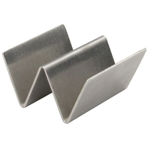 Stainless Steel Mini Taco Holder with Brushed Finish by Winco - Available in Different Sizes