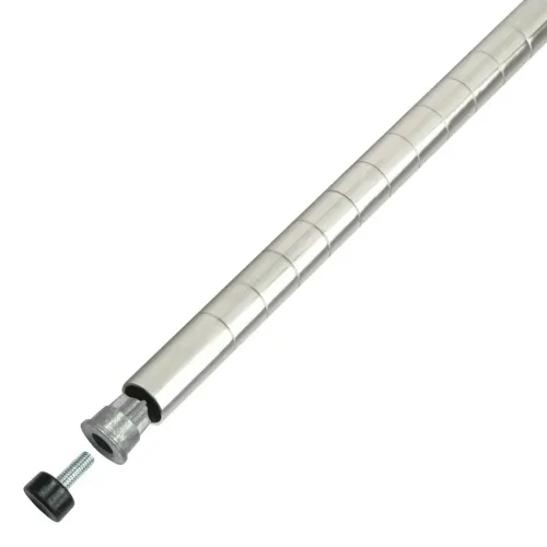 Winco VC-27P 27-inch chrome wire shelf post for storage racks
