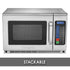 Waring Heavy-Duty 1800W Commercial Microwave Oven – Compact & Powerful Stainless Steel Design