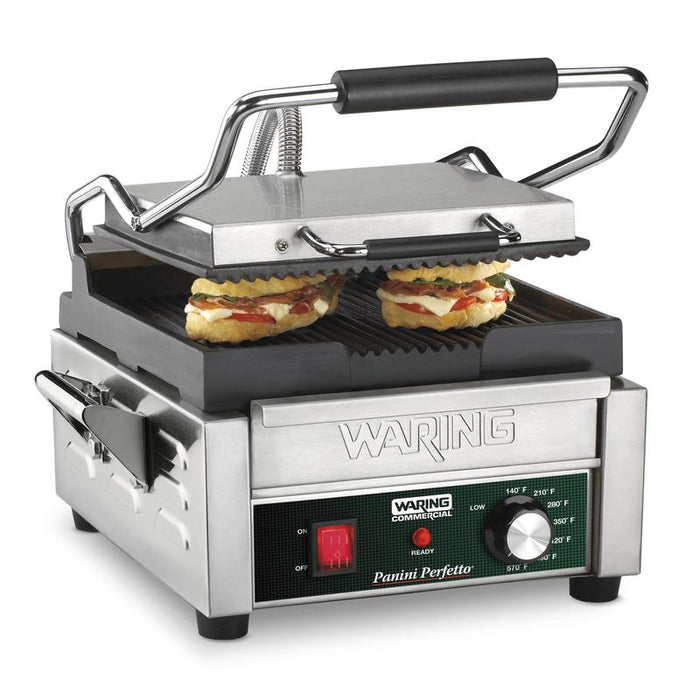 Waring Griddle,Compact Italian-Style Panini Grill – 120V