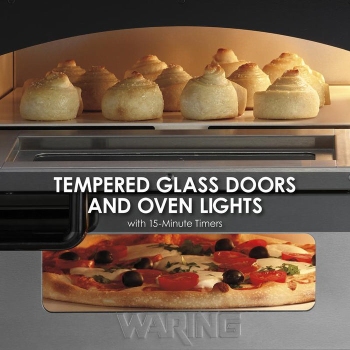 Waring Ovens Medium-Duty Double-Deck Pizza Oven