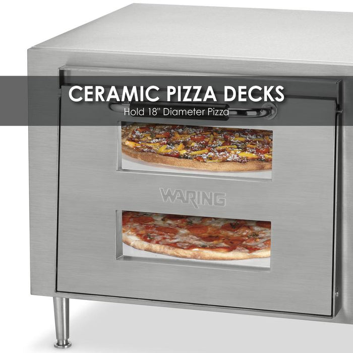 Waring Ovens Heavy-Duty Double-Deck Pizza Oven - Single Chamber