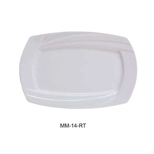 Yanco MM-14-RT 14" X 9"Rectangular Plate Pack of 12(1Dz)