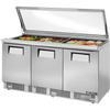 True TFP-72-30M-FGLID-HC Food Prep Unit with Flat Glass Lid