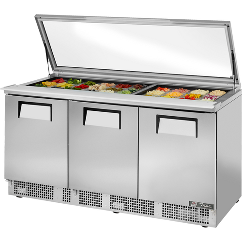 True TFP-72-30M-FGLID-HC Food Prep Unit with Flat Glass Lid