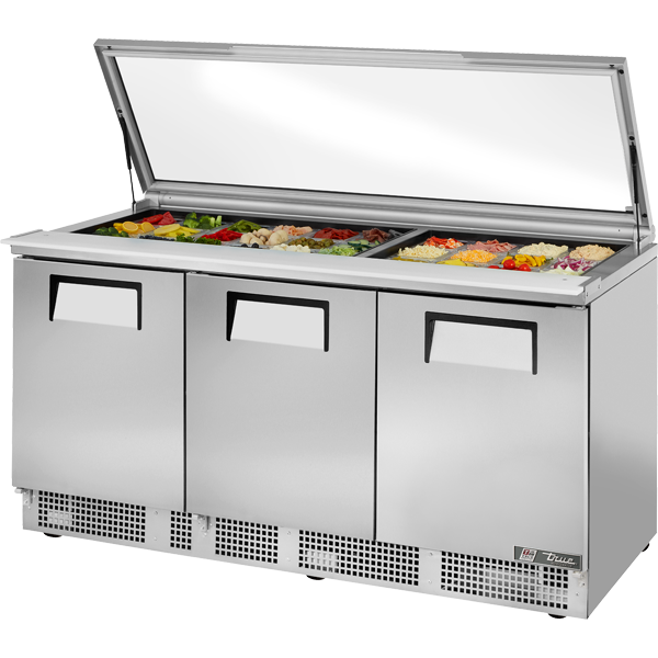 True TFP-72-30M-FGLID Food Prep Unit with Flat Glass Lid