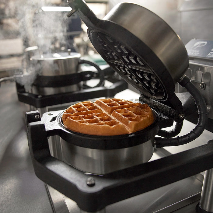 Waring WWHD500 Heavy-Duty Double Cast-Iron Belgian Waffle Maker — 120V, 1600W
