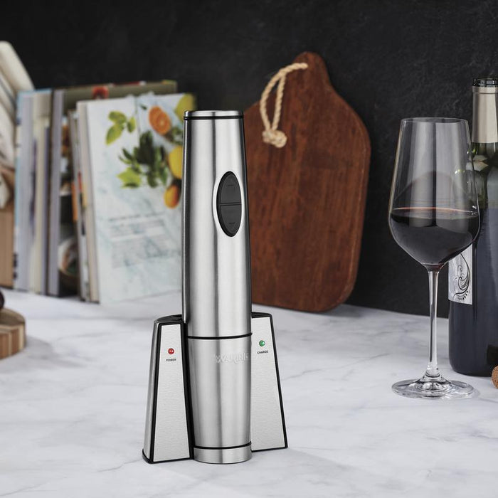 Waring  Speciality Portable Electric Wine Bottle Opener with Recharging Station