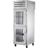 True STR1RPT-2HG-1G-HC Pass-Thru Half Glass Front/Rear Swing Doors Refrigerator