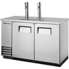 True TDD-2-S-HC Solid Swing Door Stainless Steel Direct Draw Beer Dispenser with Hydrocarbon Refrigerant
