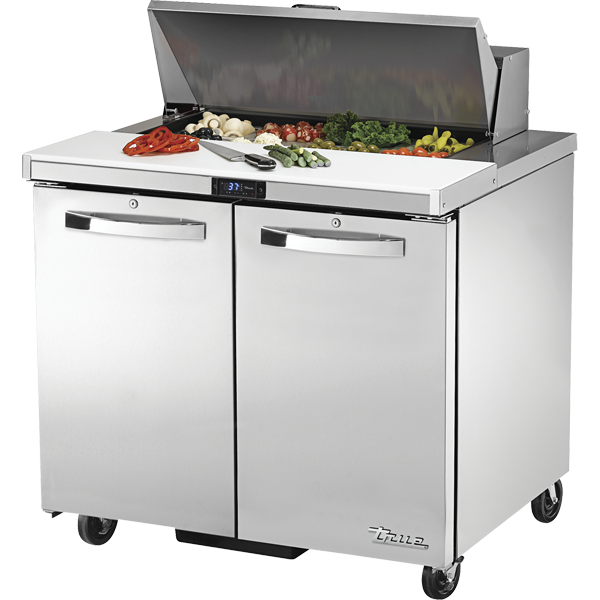 True TSSU-36-08-HC~SPEC3 Solid Door Sandwich/Salad Unit with Hydrocarbon Refrigerant~Spec Package 3