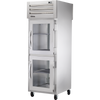 True STA1RPT-2HG-1S-HC Pass-Thru Half Glass Front/Solid Rear Swing Doors Refrigerator