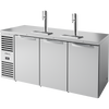 True TDR72-RISZ1-L-S-SSS-1 Reach-In Single Zone Refrigerator with Left Side Refrigeration System. Stainless Exterior and Solid Swing Doors