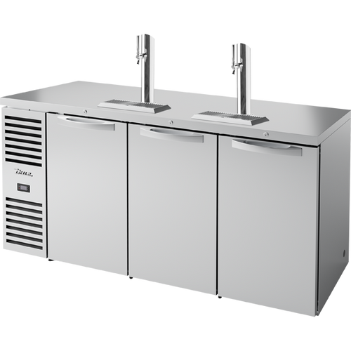 True TDR72-RISZ1-L-S-SSS-1 Reach-In Single Zone Refrigerator with Left Side Refrigeration System. Stainless Exterior and Solid Swing Doors