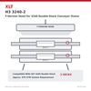 XLT H3 3240-2 F-Version Hood for 3240 Double-Stack Conveyor Ovens