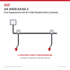 XLT XA 9400-XX40-2 Fire Suppression Kit for 3240 Double-Stack Systems