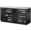 True TBB-3G-HC-LD Glass Swing Door Back Bar Cooler with LED Lighting & Hydrocarbon Refrigerant