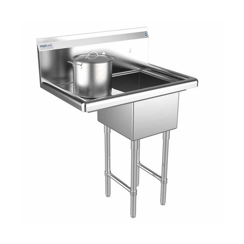 Prepline XS1C-1416-L one-compartment sink with left drainboard