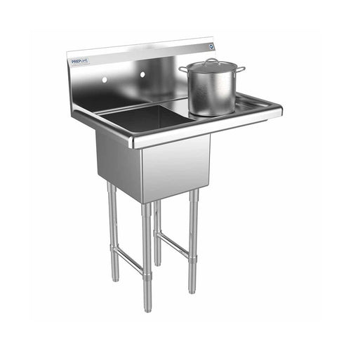 Prepline XS1C-1416-R one-compartment sink with right drainboard