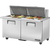 True TSSU-60-24M-B-ST-HC Mega-Top Solid Door Sandwich/Salad Unit with Hydrocarbon Refrigerant