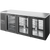 True TBR84-PTSZ1-L-B-GGG-GGG-1 Pass-Thru Single Zone Refrigerator with Left Side Refrigeration System. Black Exterior and Glass Swing Doors