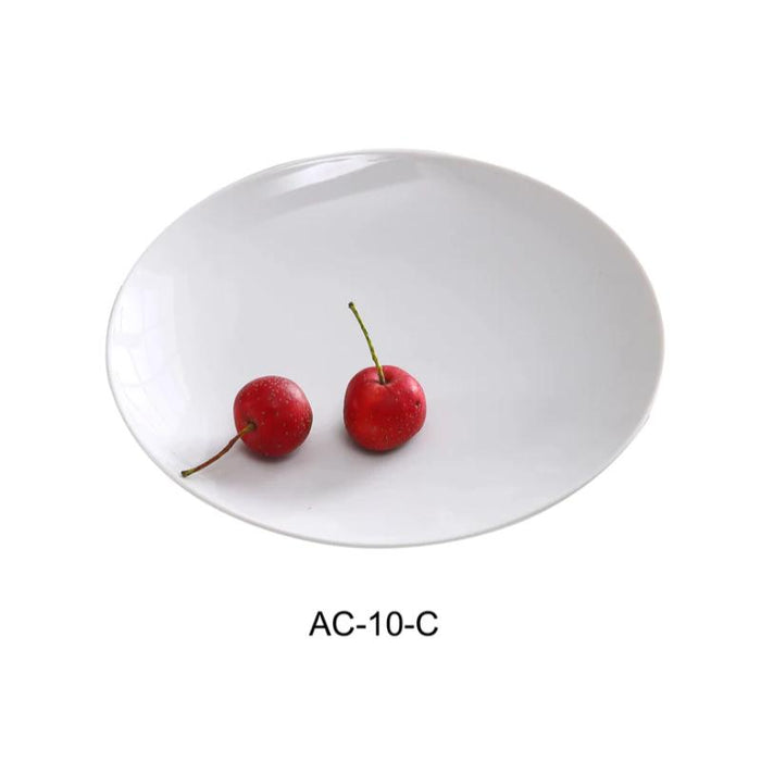 Yanco AC-10-C 10" Coupe Plate, Porcelain, Super White Pack of 12 (1Dz )