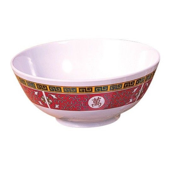 Yanco LG-5208 8" Noodle Bowl, Chinese Style, Melamine 60 Oz, Pack of 24 (2 Dz)