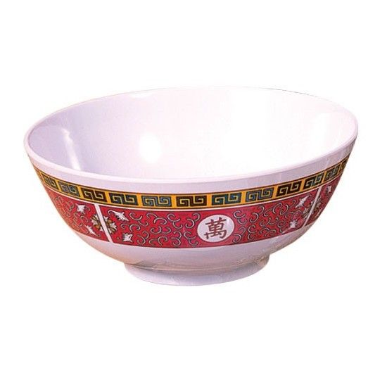 Yanco LG-5206 6" Noodle Bowl, Chinese Style, Melamine 26 Oz, Pack of 48 (4 Dz)