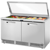 True TFP-64-24M-FGLID~SPEC3 Food Prep Unit with Flat Glass Lid~Spec Package 3