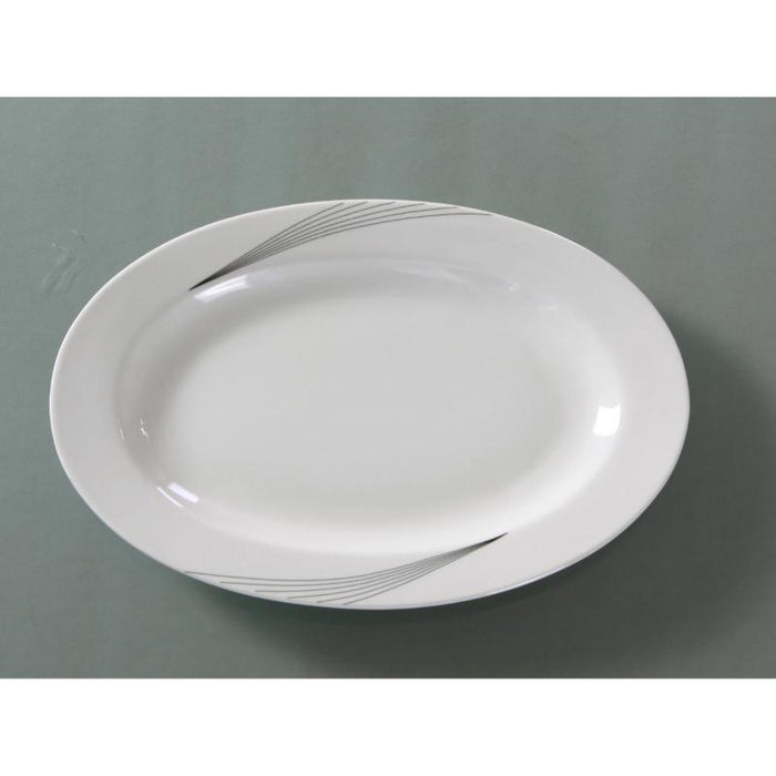 Yanco UR-210 Platter, Porcelain, Bone White (2Dz)