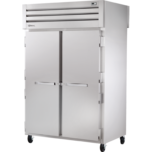 True STR2HPT-2S-2S Pass-Thru Solid Front/Solid Rear Swing Doors Heated Cabinet