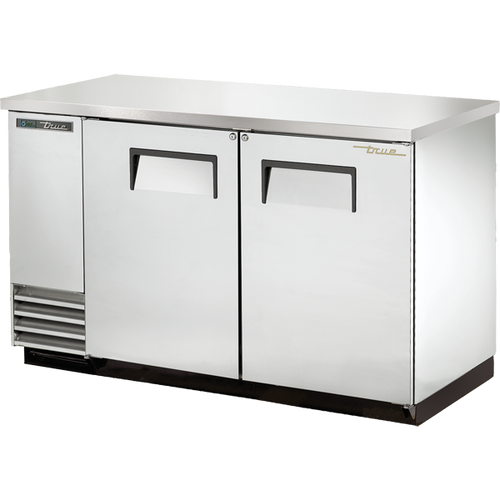 True TBB-2-S-HC Solid Swing Door Stainless Steel Back Bar Cooler with Hydrocarbon Refrigerant