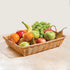 Natural Woven Basket, Rectangular with Handles by Winco - Available in Different Sizes