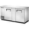 True TBB-3-S-HC Solid Swing Door Stainless Steel Back Bar Cooler with Hydrocarbon Refrigerant