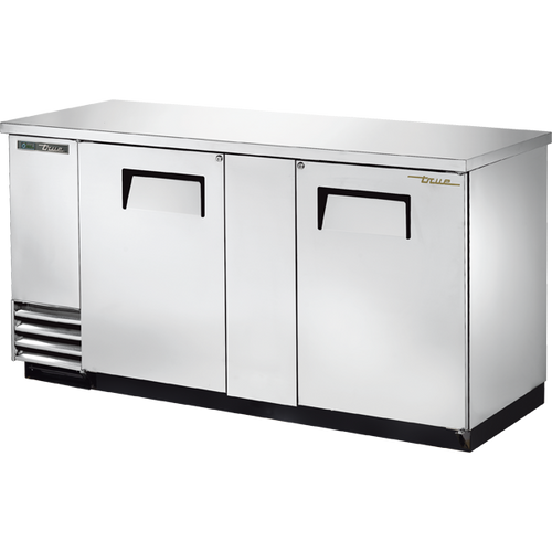 True TBB-3-S-HC Solid Swing Door Stainless Steel Back Bar Cooler with Hydrocarbon Refrigerant