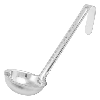 Winco LDI Series One-Piece Stainless Steel Ladles with 6" Handle