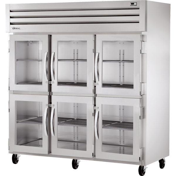 True STG3R-6HG-HC Reach-In Glass Half Swing Door Refrigerator
