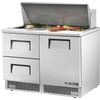 True TFP-48-18M-D-2 Door and Drawered Food Prep Unit