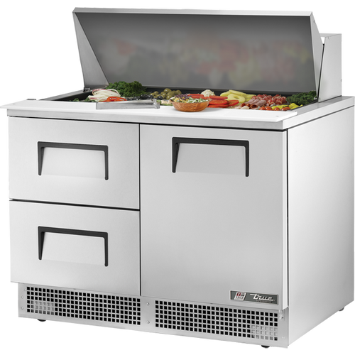 True TFP-48-18M-D-2 Door and Drawered Food Prep Unit