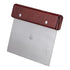 Adcraft DS-6 Stainless Steel Dough Scraper with Wood Handle