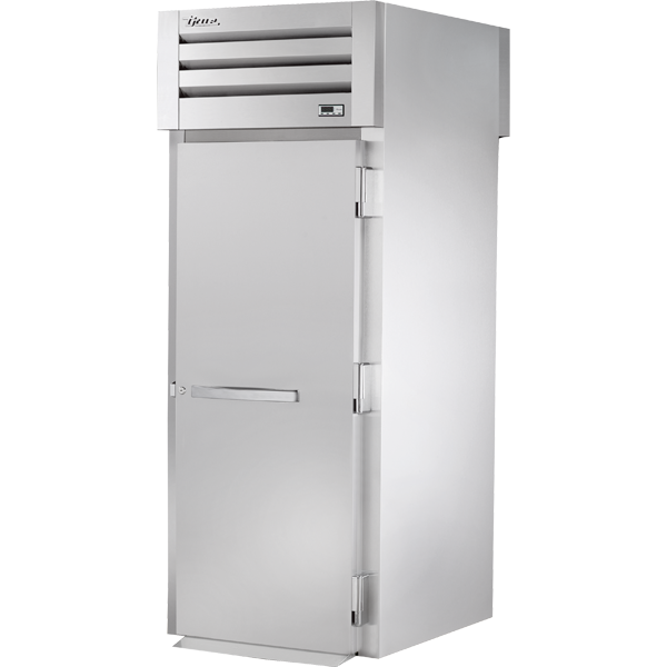 True STA1HRT89-1S-1S Roll-Thru Solid Swing Door 89" High Heated Cabinet