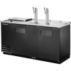 True TDD-3CT-HC Solid Swing Door Club Top Direct Draw Beer Dispenser with Hydrocarbon Refrigerant