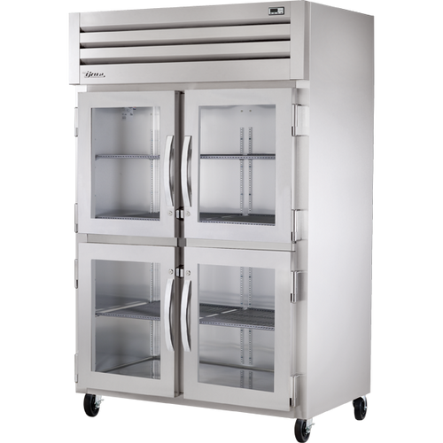 True STR2H-4HG Reach-In Glass Half Swing Door Heated Cabinet