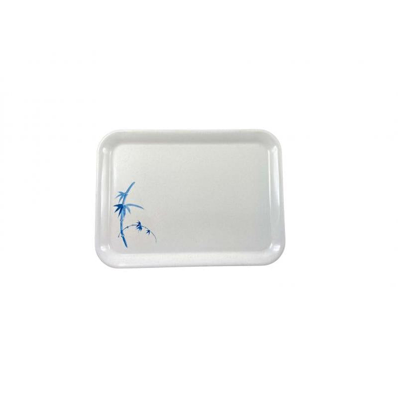 Thunder Group Melamine Asian 15 1/4" X 11 1/2" TRAY (M), BLUE BAMBOO,1 doz