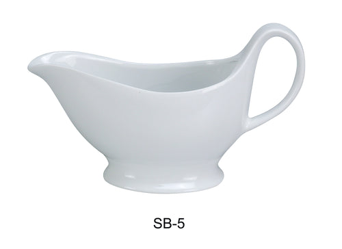 Yanco SB-5 Sauce Boat, , Color: White, Material: China, Pack of 36