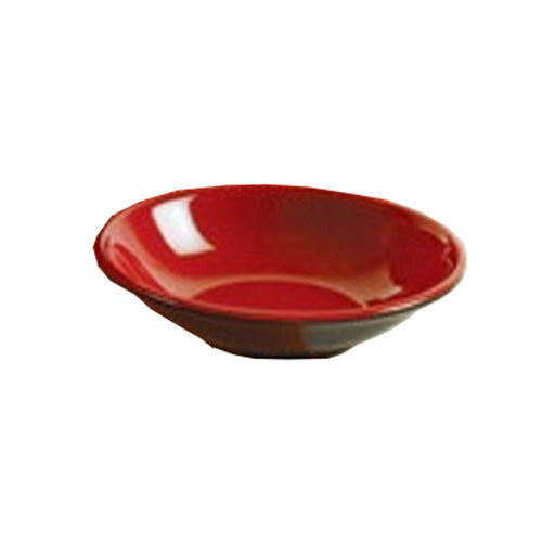 Yanco CR-1028 Black and Red Two-Tone Sauce Dish, Shape: Round, Color: Black and Red, Material: Melamine, Pack of 72